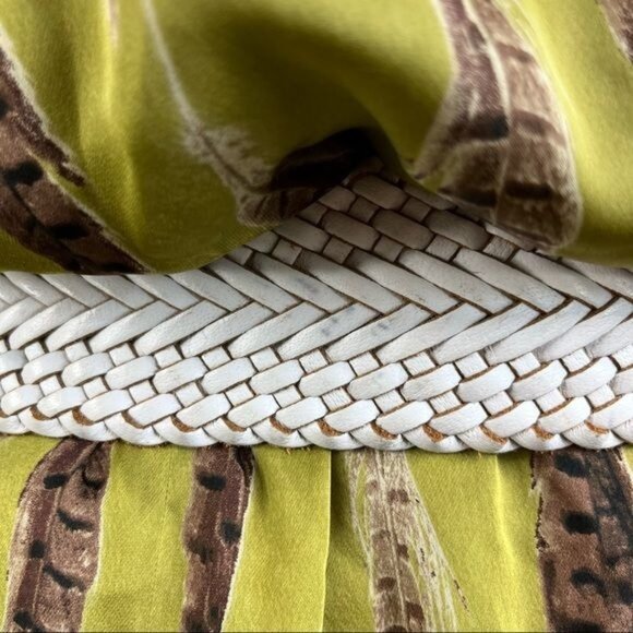 Linea Pelle Braided Mexican Leather Loop D Ring Belt